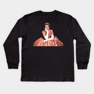 Pensive Queen Clarisse Kids Long Sleeve T-Shirt